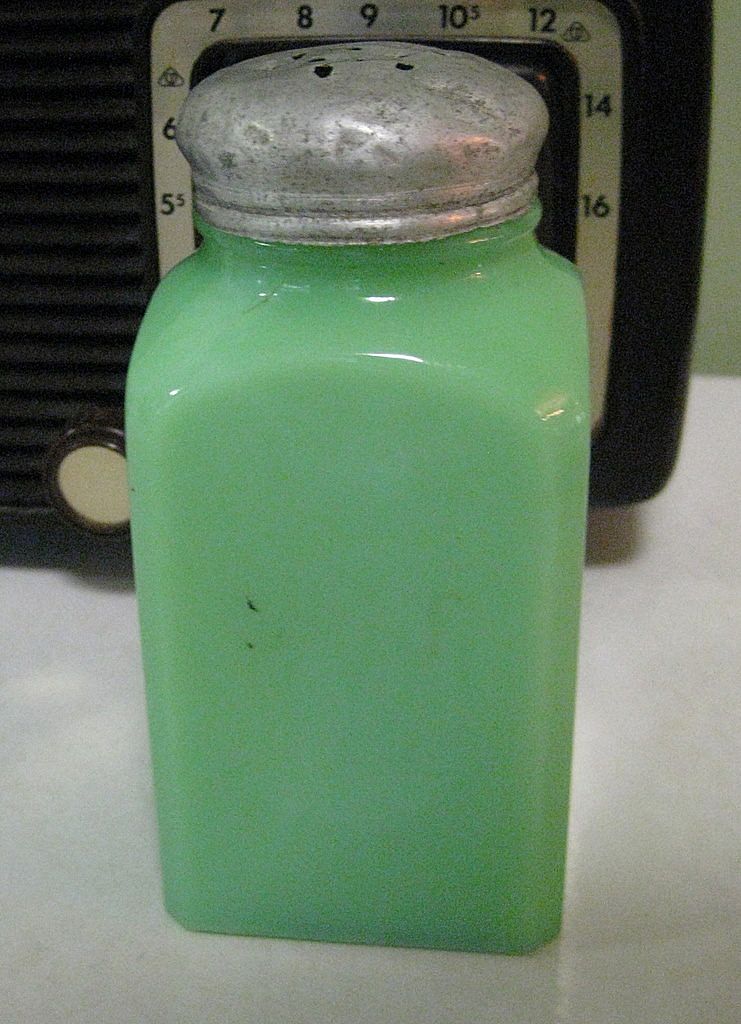 Vintage Dark Jadite Shaker, McKee, Rare Color Vintage Dark Jadite Shaker, McKee, Rare Color