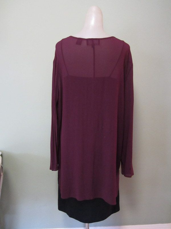 Vintage Silk Tunic, Sheer Purple, Carole Little Vintage Silk Tunic, Sheer Purple, Carole Little