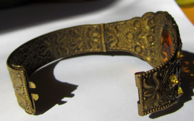 Vintage Rhinestone 30's Art Nouveau Revival Bracelet Vintage Rhinestone 30's Art Nouveau Revival Bracelet