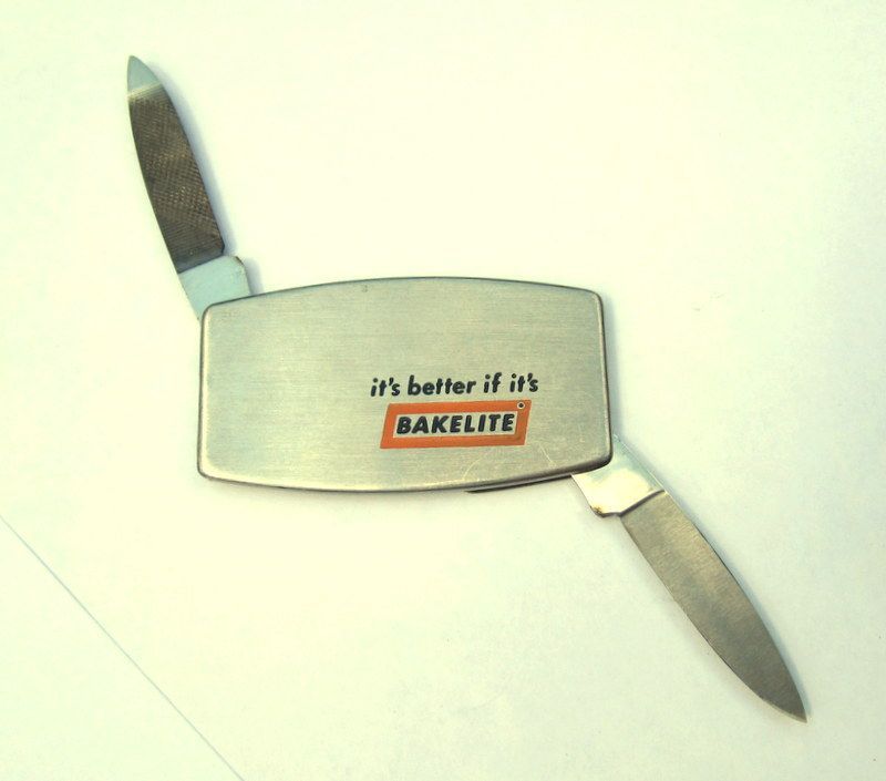 60's Zippo Pocket Knife, Bakelite Advertising Promotion 60's Zippo Pocket Knife, Bakelite Advertising Promotion