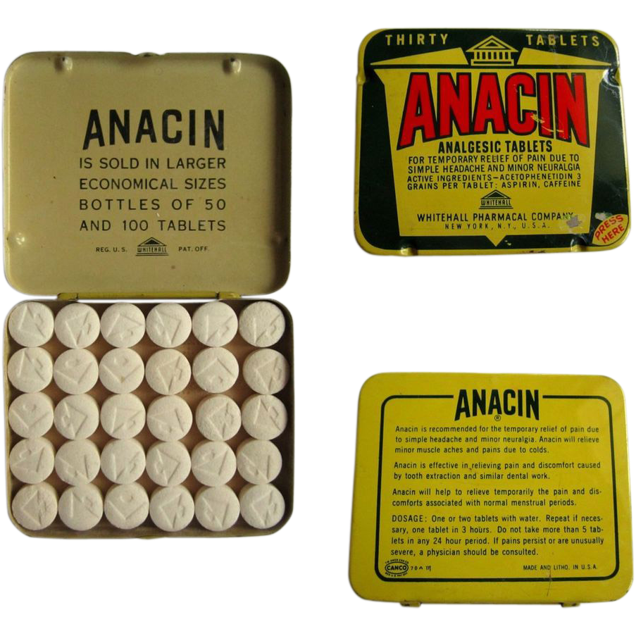 Anacin Aspirin Caffeine