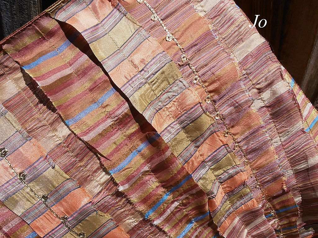 Pair French Silk Art Deco Quilt Textile Antique Throws Pair French Silk Art Deco Quilt Textile Antique Throws