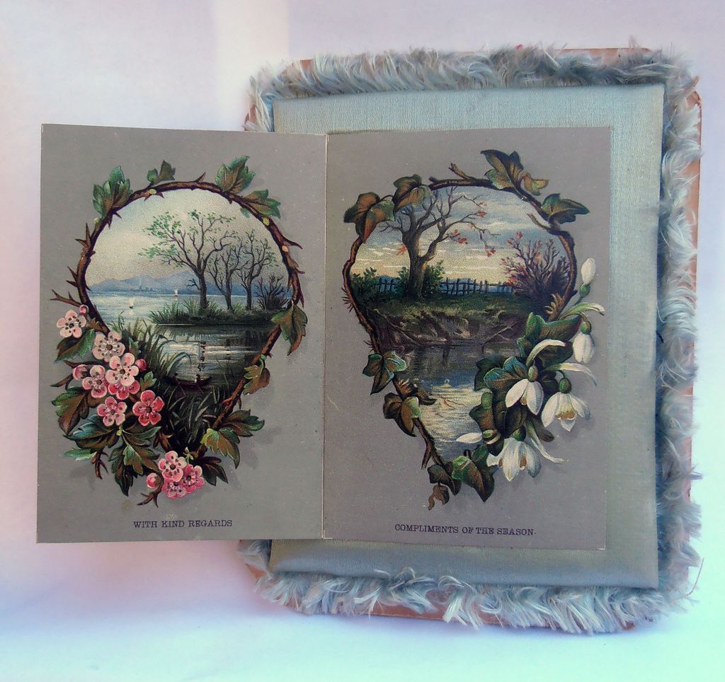 Antique Victorian Christmas Easter Card Greeting Antique Victorian Christmas Easter Card Greeting
