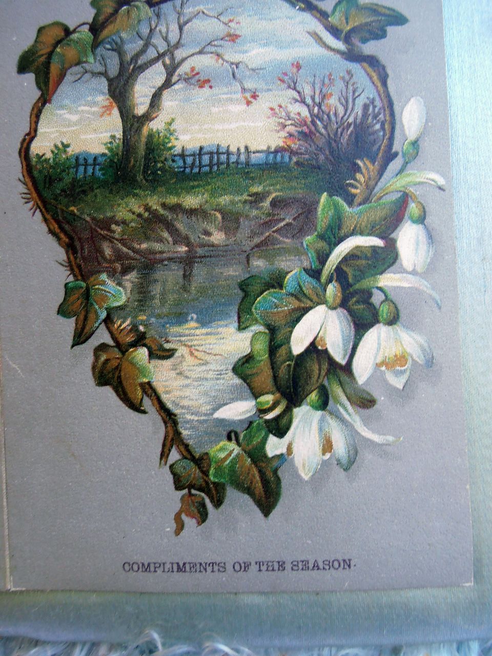 Antique Victorian Christmas Easter Card Greeting Antique Victorian Christmas Easter Card Greeting