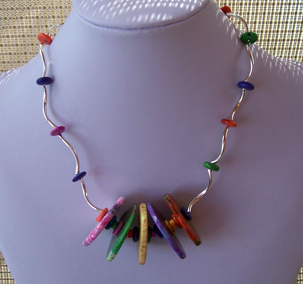 Squiggly Summer Necklace full of color and pizzazz Squiggly Summer Necklace full of color and pizzazz