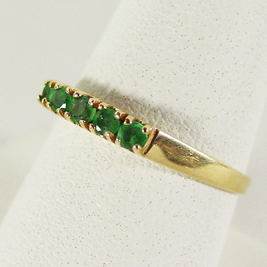 Emerald Band Ring