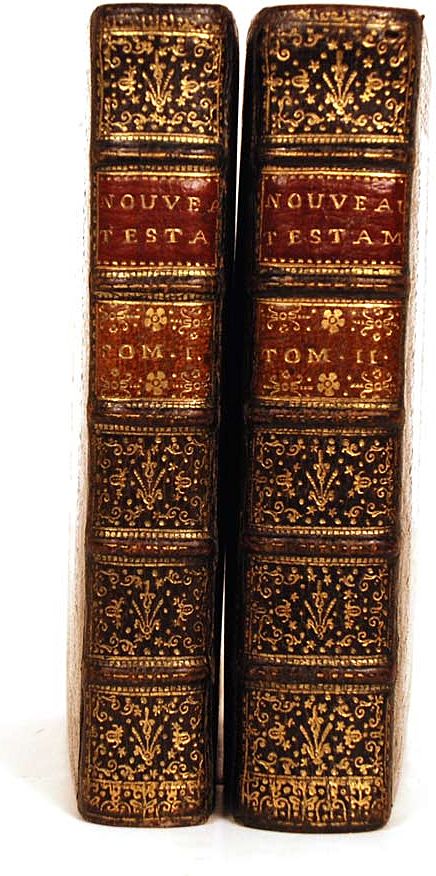 Antique Books: French Bible Nouveau Testament circa 1652 Antique Books: French Bible Nouveau Testament circa 1652