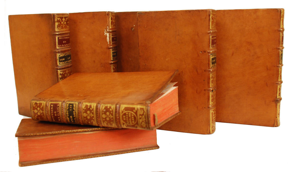 Antique Eighteenth Century French Books: Histoire de Diodore circa 1743 Antique Eighteenth Century French Books: Histoire de Diodore circa 1743