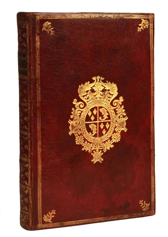 Rare Antique Eighteenth Century French Armorial Binding: "Poesies Sacrees" circa 1770 Rare Antique Eighteenth Century French Armorial Binding: "Poesies Sacrees" circa 1770