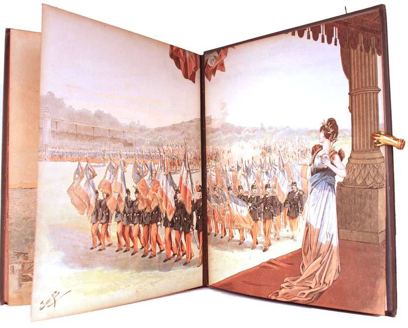 Antique Nineteenth Century French Book, FIRST EDITION, Illustrated by JOB "Les Trois Couleurs" circa 1899 Antique Nineteenth Century French Book, FIRST EDITION, Illustrated by JOB "Les Trois Couleurs" circa 1899