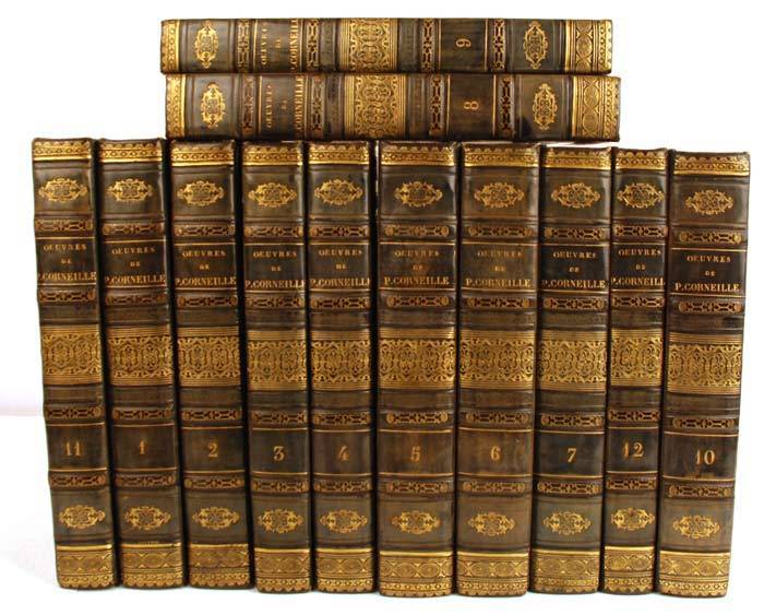 Antique Nineteenth Century French Books: Oeuvres de Corneille circa 1824 Antique Nineteenth Century French Books: Oeuvres de Corneille circa 1824