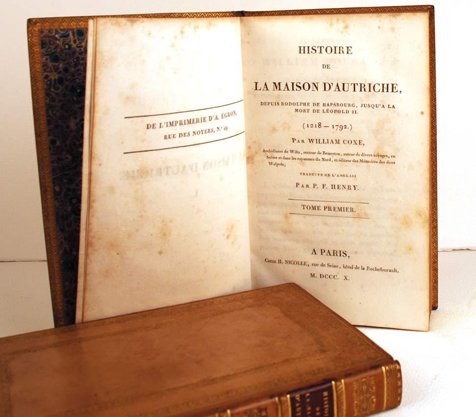 Antique French Books: "Histoire de la Maison d'Autriche" circa 1810 Antique French Books: "Histoire de la Maison d'Autriche" circa 1810