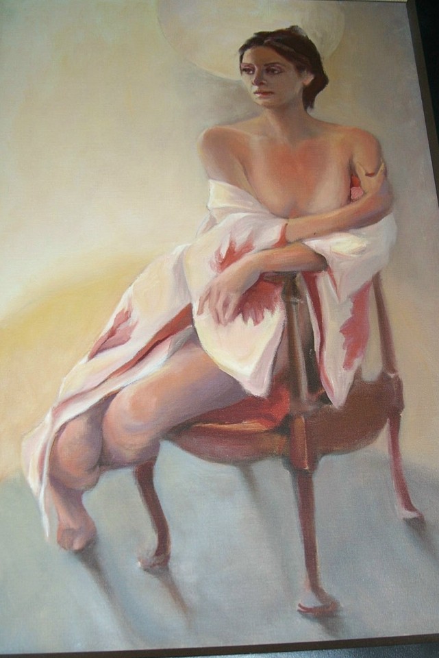 "Nude In A Chair" 20th C American school "Nude In A Chair" 20th C American school