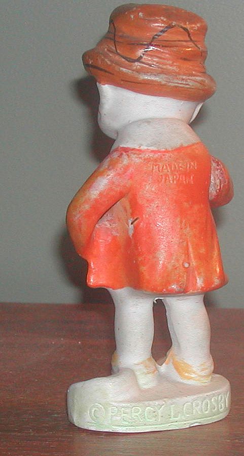 Vintage 1930s Skippy Character Bisque Toothbrush Holder Vintage 1930s Skippy Character Bisque Toothbrush Holder