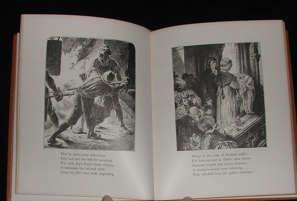 1883 Book Schiller's Song Bell Poets Tennyson Milton 1883 Book Schiller's Song Bell Poets Tennyson Milton