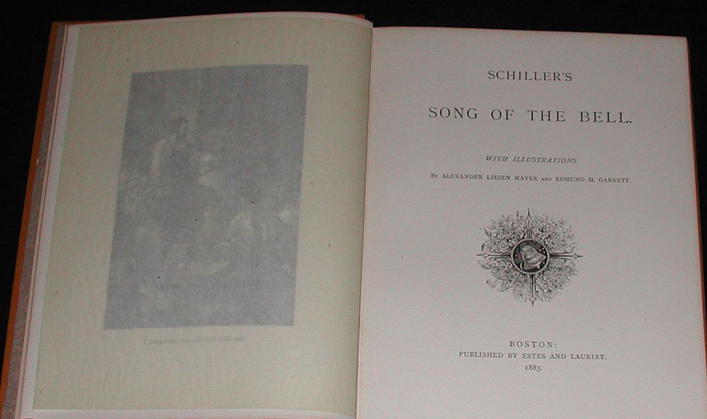 1883 Book Schiller's Song Bell Poets Tennyson Milton 1883 Book Schiller's Song Bell Poets Tennyson Milton