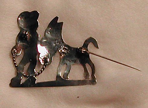 J Alvarez Taxco Sterling Silver 925 Mexico Pin Man Donkey J Alvarez Taxco Sterling Silver 925 Mexico Pin Man Donkey