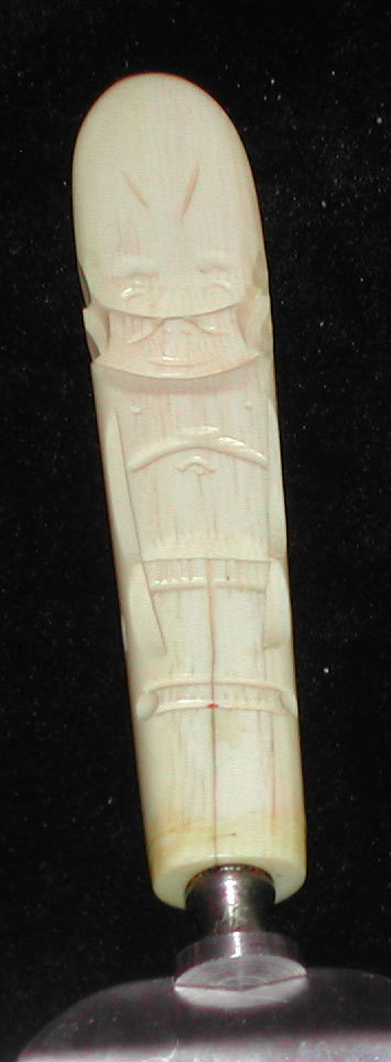Vintage Alaska Billiken Hand Carved Ivory Pie Server Vintage Alaska Billiken Hand Carved Ivory Pie Server