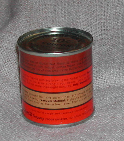 Vintage Butter Nut Sample Coffee Tin Coca Cola Co Full Vintage Butter Nut Sample Coffee Tin Coca Cola Co Full