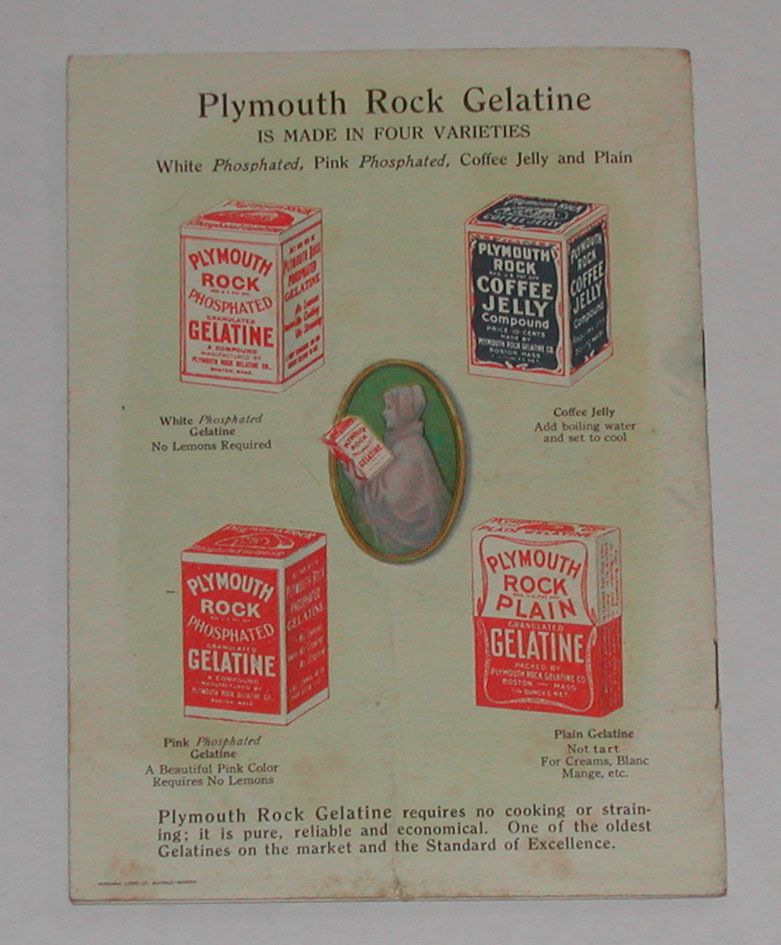 c. 1915 Plymouth Rock Gelatine Dainties Advertising Cookbook c. 1915 Plymouth Rock Gelatine Dainties Advertising Cookbook