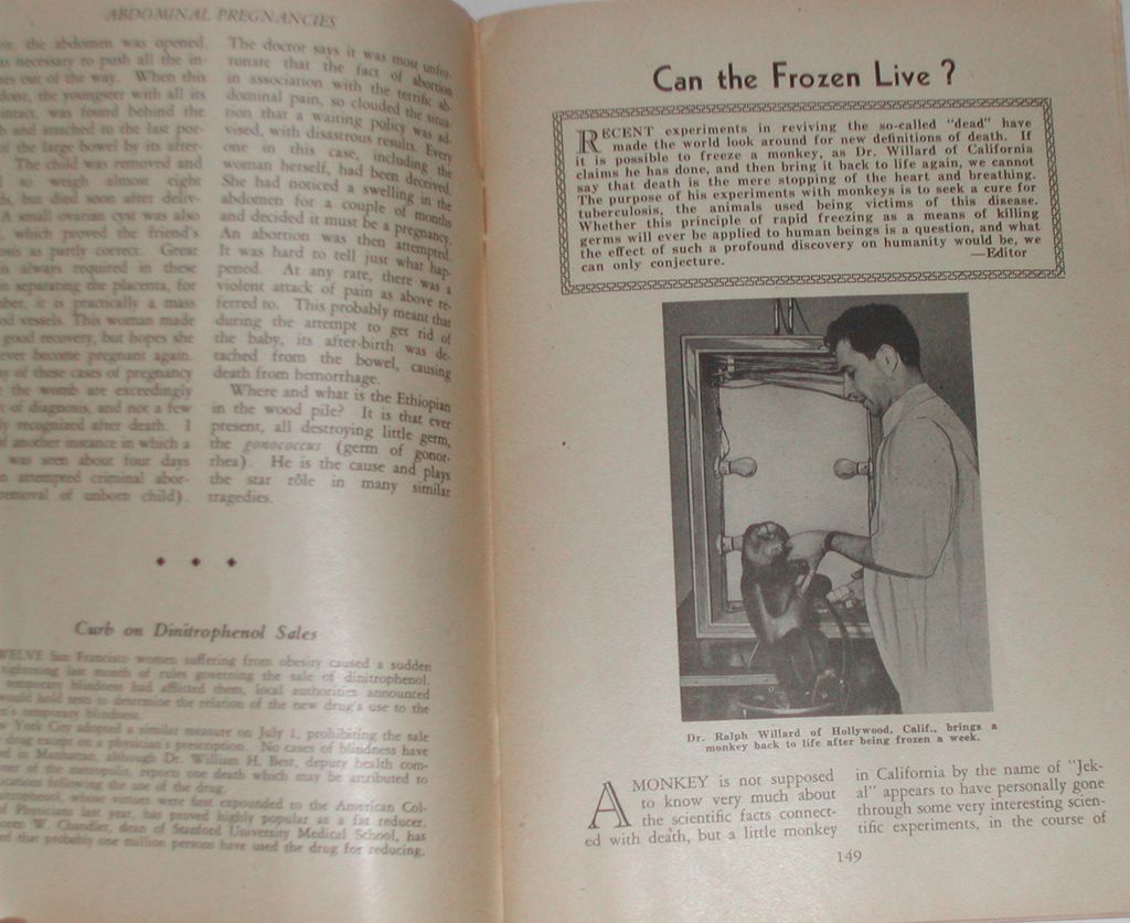 Vintage 1935 Popular Medicine Booklet Quackery Can the Frozen Live Etc Vintage 1935 Popular Medicine Booklet Quackery Can the Frozen Live Etc