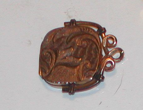 Antique c.1900 Victorian Rolled Gold Gilt Locket SKM Co. Antique c.1900 Victorian Rolled Gold Gilt Locket SKM Co.