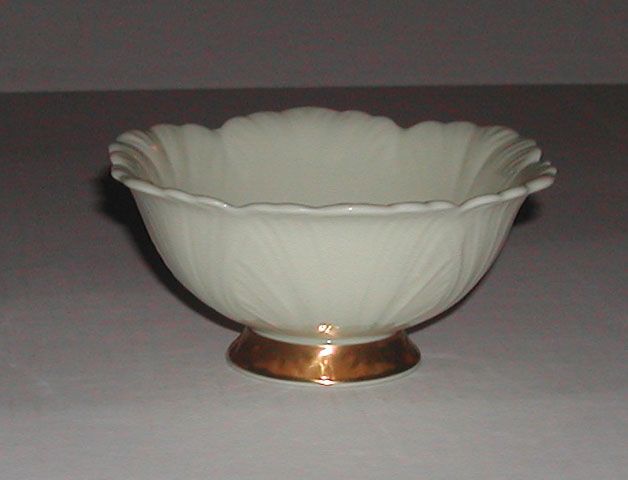Lenox 24K Footed China Bowl Beautiful Lenox 24K Footed China Bowl Beautiful