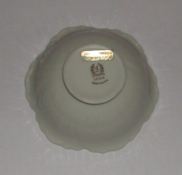 Lenox 24K Footed China Bowl Beautiful Lenox 24K Footed China Bowl Beautiful