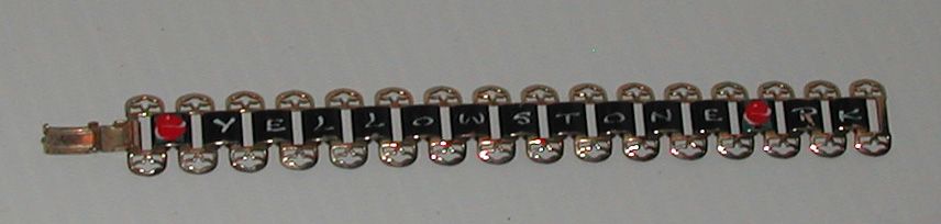 Vintage c.1950s Souvenir Yellowstone National Park Bracelet Vintage c.1950s Souvenir Yellowstone National Park Bracelet