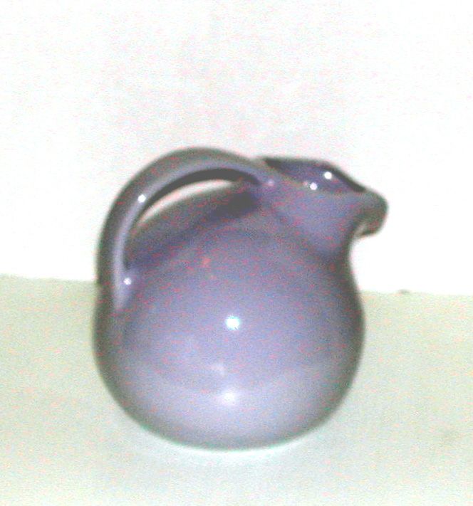 Vintage c.1920s Niloak Blue Milk Water Pottery Ball Pitcher Vintage c.1920s Niloak Blue Milk Water Pottery Ball Pitcher