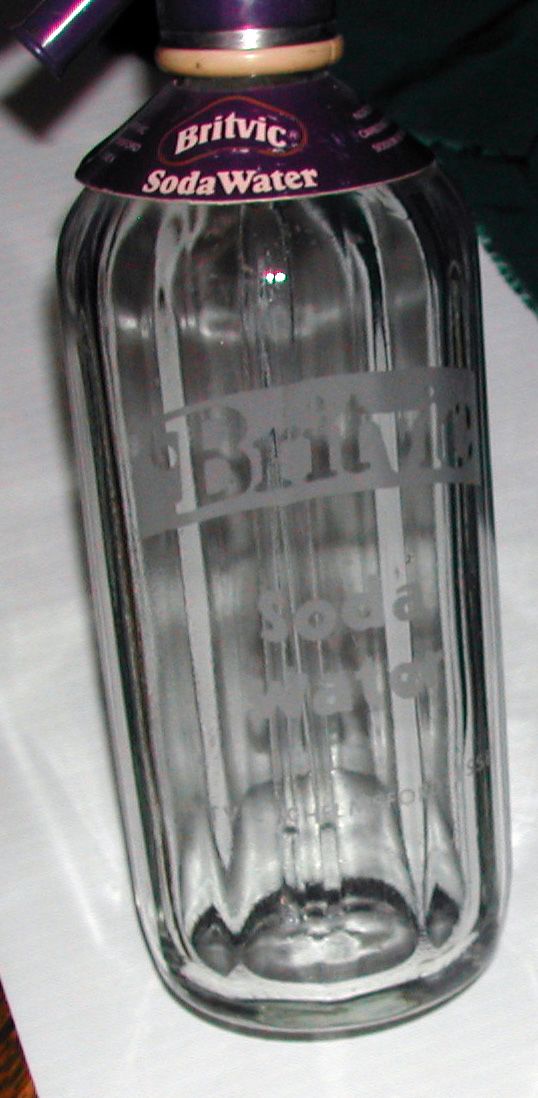 Vintage Britvic Soda Water Seltzer Advertising Bottle Vintage Britvic Soda Water Seltzer Advertising Bottle