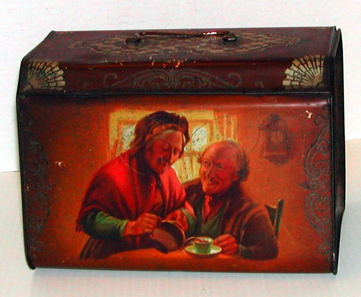 Vintage c. 1920 British Tea Caddy Advertising Tin Vintage c. 1920 British Tea Caddy Advertising Tin