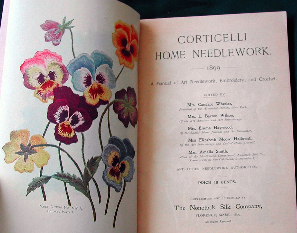 Antique1899 Corticelli Home Needlework Book Lovely old patterns Antique1899 Corticelli Home Needlework Book Lovely old patterns