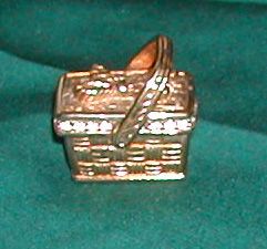 Vintage c. 1980 Swarovski Crystal Basket Swan Mark Vintage c. 1980 Swarovski Crystal Basket Swan Mark