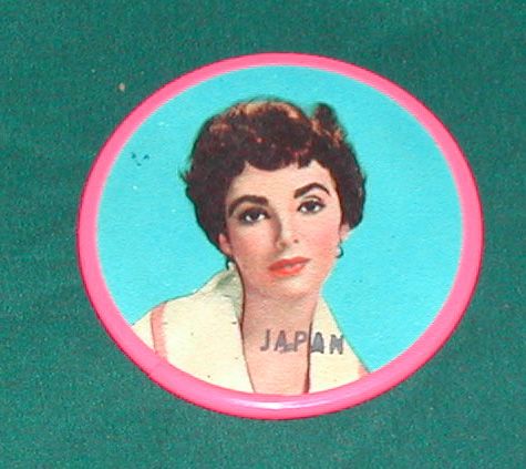 Vintage c. 1950s Elizabeth Taylor Movie Star Dime Store Pocket Mirror Vintage c. 1950s Elizabeth Taylor Movie Star Dime Store Pocket Mirror