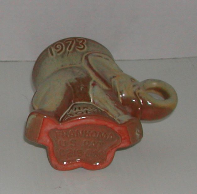 Vintage 1973 Nixon Agnew Frankoma Pottery Political Elephant Mug GOP Vintage 1973 Nixon Agnew Frankoma Pottery Political Elephant Mug GOP