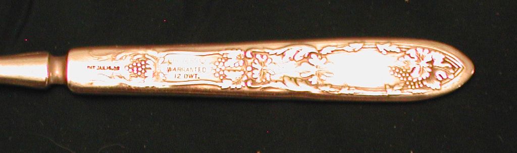 12 Pieces Rogers Warranted12 DWT Silverplate Grapes Pat. 1908 12 Pieces Rogers Warranted12 DWT Silverplate Grapes Pat. 1908