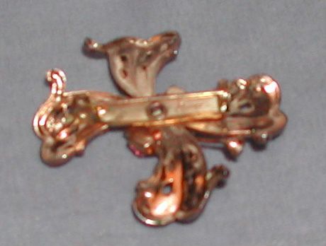 Vintage c.1950s Signed Coro Rhinestone Brooch Pin Vintage c.1950s Signed Coro Rhinestone Brooch Pin