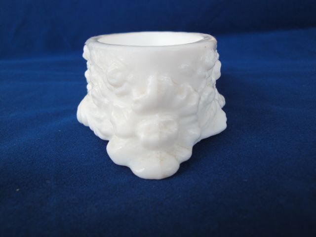 Fostoria Jenny Lind Milk Glass Cameo Jewel Box Original Labels Fostoria Jenny Lind Milk Glass Cameo Jewel Box Original Labels