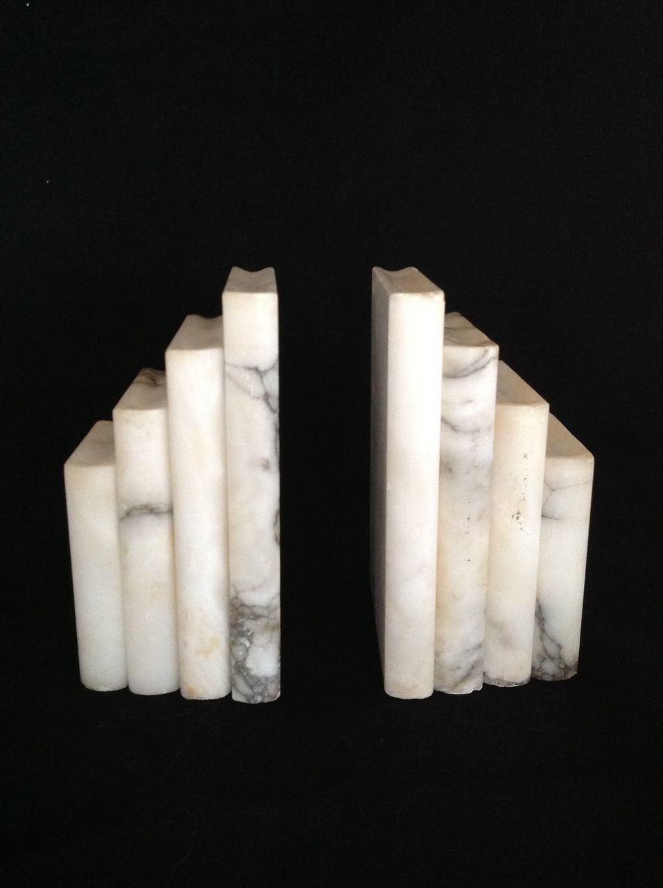 Vintage Pair Of Marble Book Bookends Made in Italy Vintage Pair Of Marble Book Bookends Made in Italy