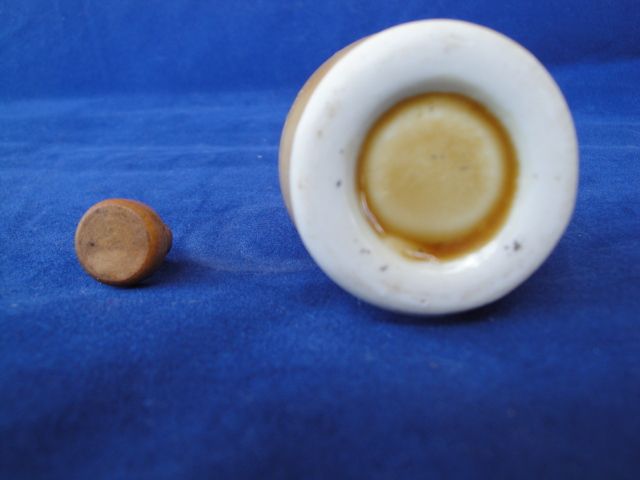 Vintage Yellow Miniature Jug with Original Cork Stopper Vintage Yellow Miniature Jug with Original Cork Stopper