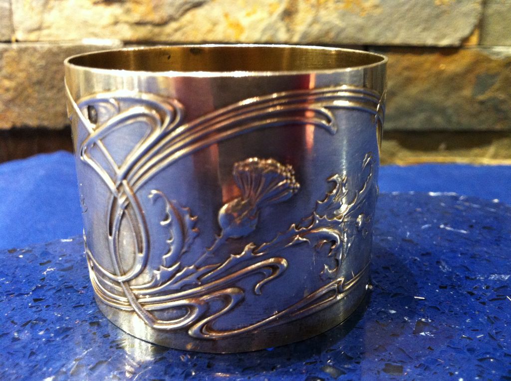 19th Century French Sterling 950/1000 Napkin Ring by Louis Coignet 19th Century French Sterling 950/1000 Napkin Ring by Louis Coignet