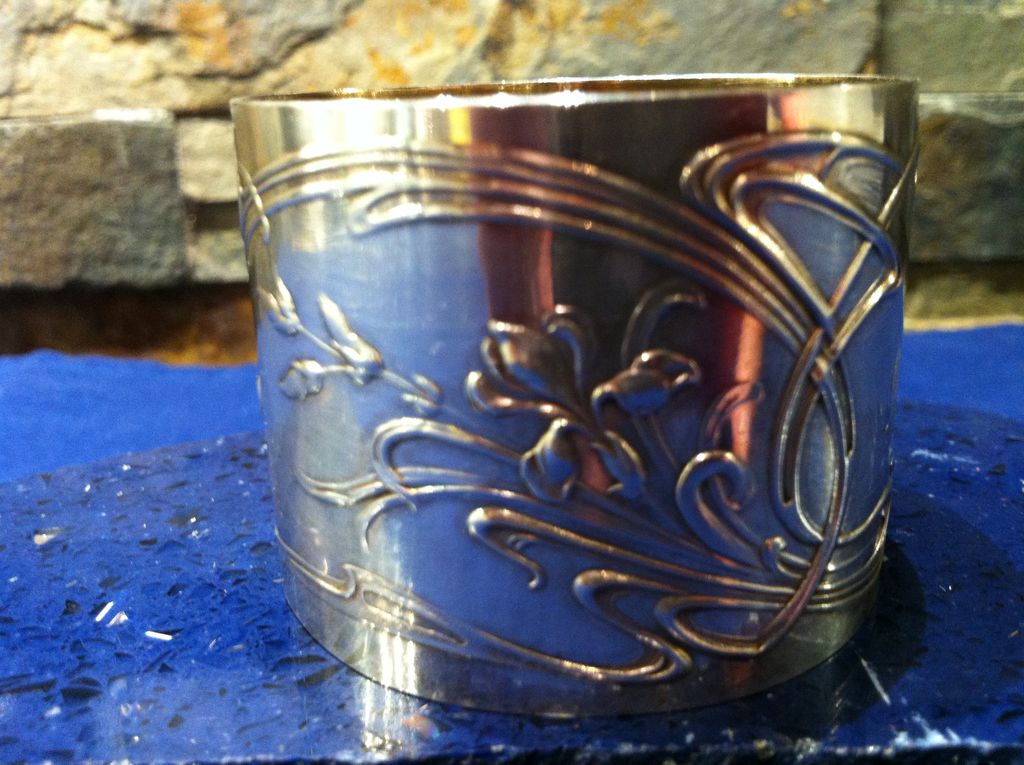 19th Century French Sterling 950/1000 Napkin Ring by Louis Coignet 19th Century French Sterling 950/1000 Napkin Ring by Louis Coignet