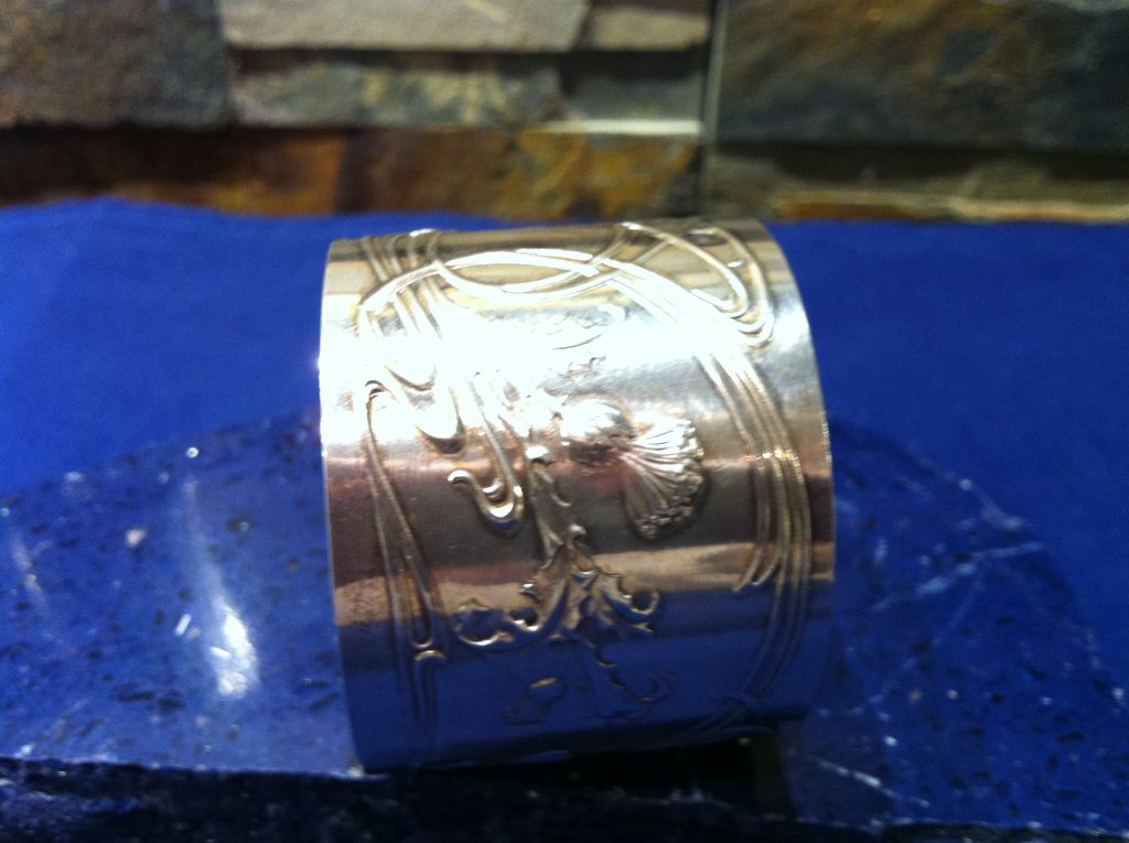 19th Century French Sterling 950/1000 Napkin Ring by Louis Coignet 19th Century French Sterling 950/1000 Napkin Ring by Louis Coignet