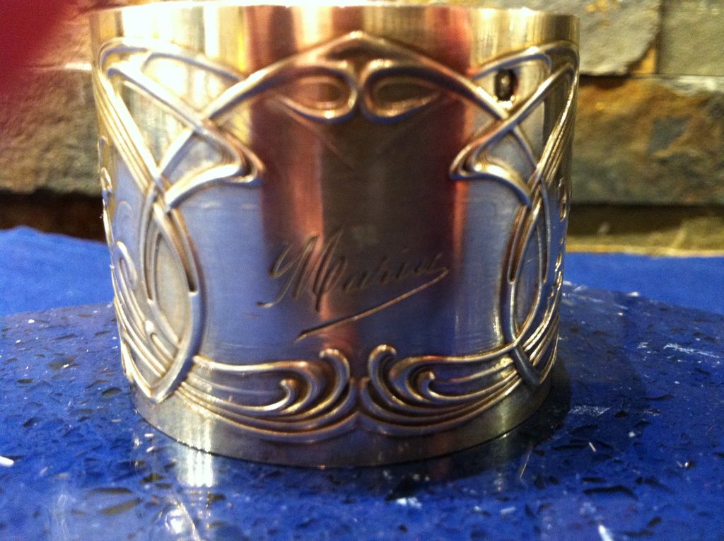 19th Century French Sterling 950/1000 Napkin Ring by Louis Coignet 19th Century French Sterling 950/1000 Napkin Ring by Louis Coignet