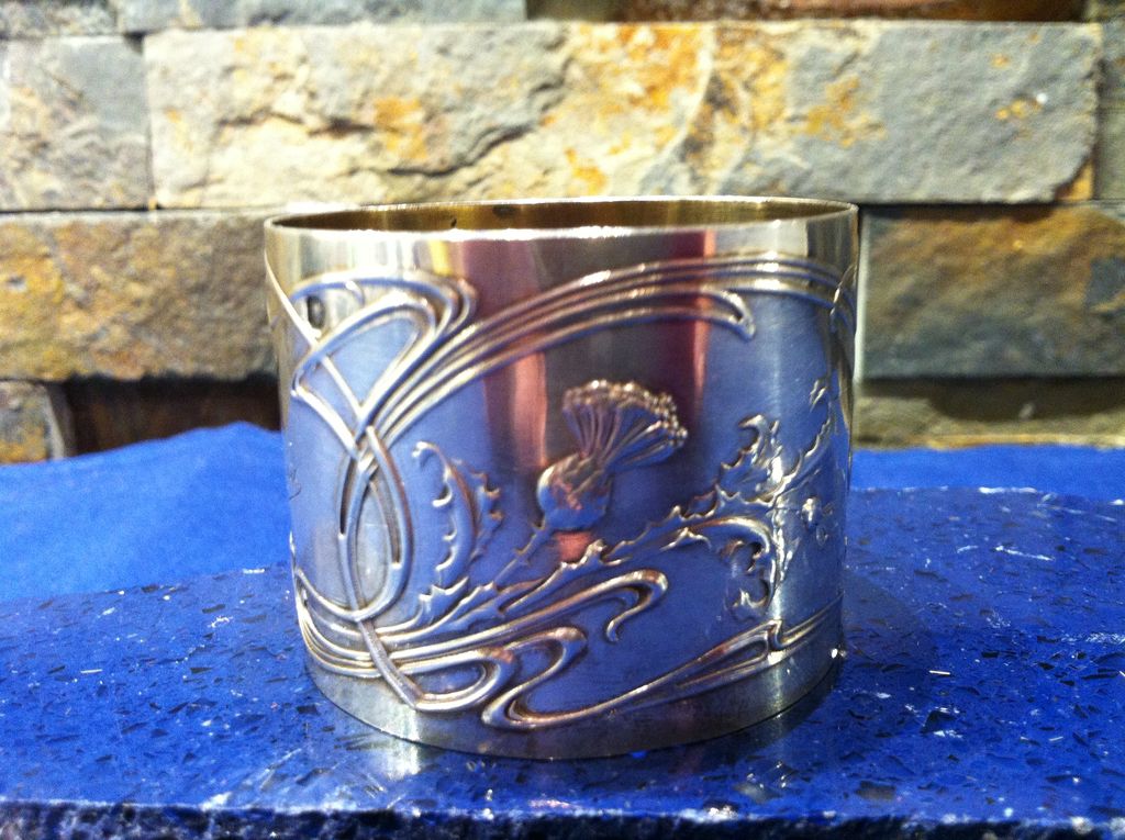 19th Century French Sterling 950/1000 Napkin Ring by Louis Coignet 19th Century French Sterling 950/1000 Napkin Ring by Louis Coignet