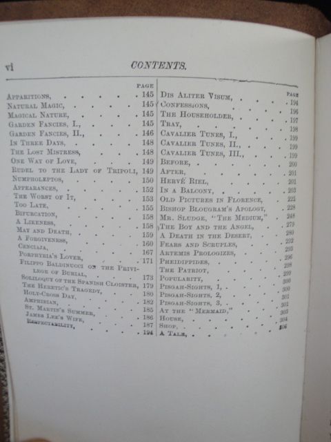 Robert Browning's Poems" with a Dedication to Tennyson dated 1872 Robert Browning's Poems" with a Dedication to Tennyson dated 1872