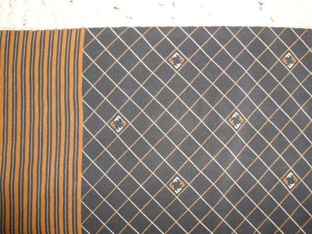 Vintage Salvatore Ferragamo Scarf 11" by 44" Silk Black, Brown and Gray Vintage Salvatore Ferragamo Scarf 11" by 44" Silk Black, Brown and Gray
