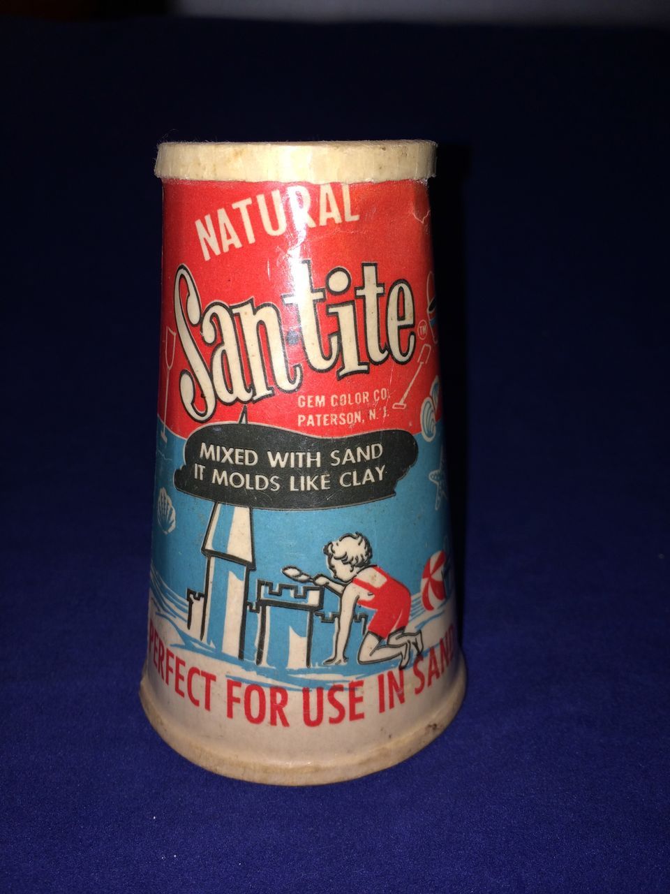 1950's Advertising Child Toy Sand Molding Kit "San-Tite" 1950's Advertising Child Toy Sand Molding Kit "San-Tite"