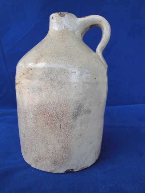 Antique SOUTHERN POTTERY Salt-Glaze Crock Whisky Jug 1 ½ Quart Circa 1900's Antique SOUTHERN POTTERY Salt-Glaze Crock Whisky Jug 1 ½ Quart Circa 1900's